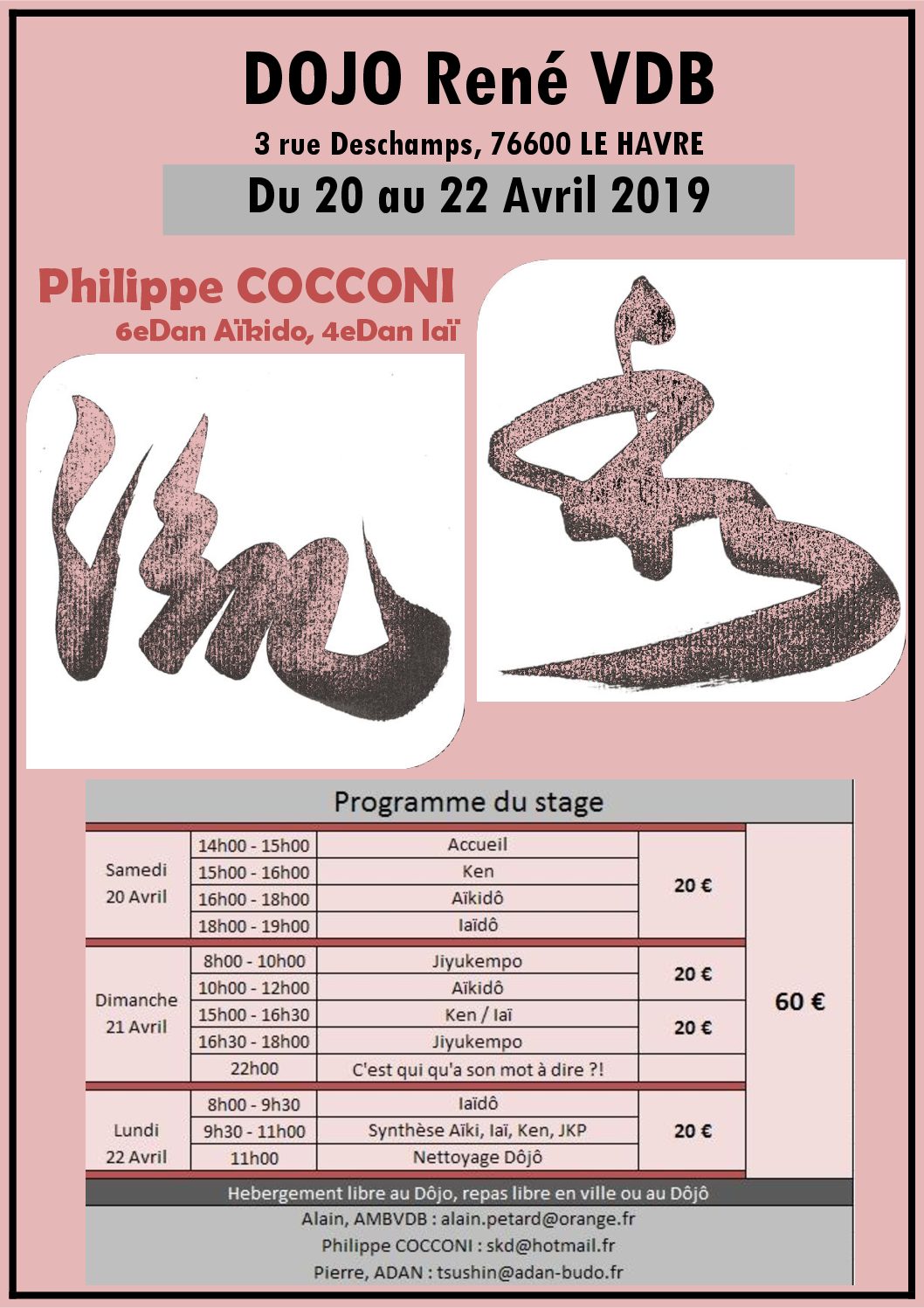 Stage de Pâques Philippe COCCONI au Havre